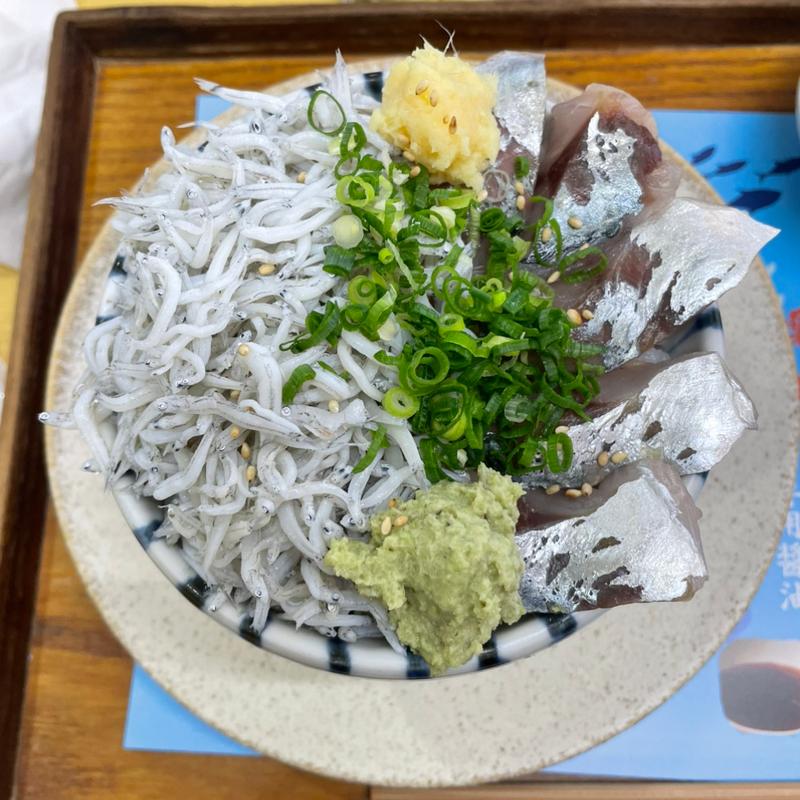 鯵とシラス2色丼(小田原漁港　とと丸食堂)