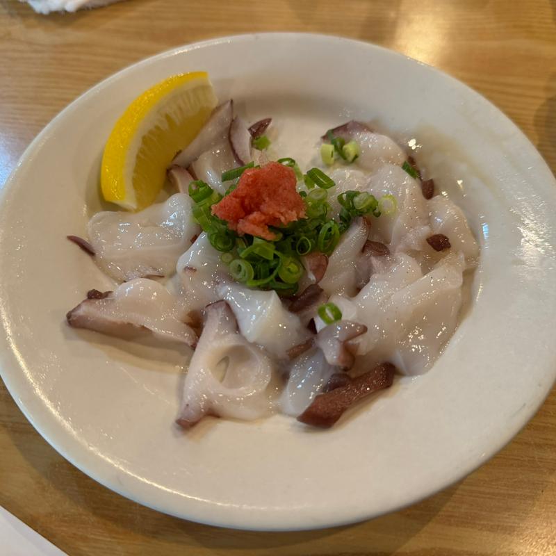生タコ薄造り刺身(やきとり酒蔵 庄助本店)