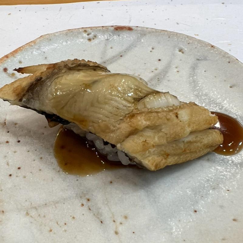 江戸前あなごの握り(鮨 やま乃)