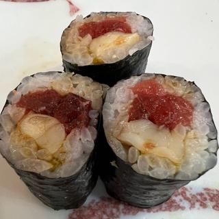 車海老　鮪の巻きも