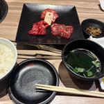 特選ハラミと和牛カルビ・和牛ロース盛合せセット(大将軍 プレナ幕張店)