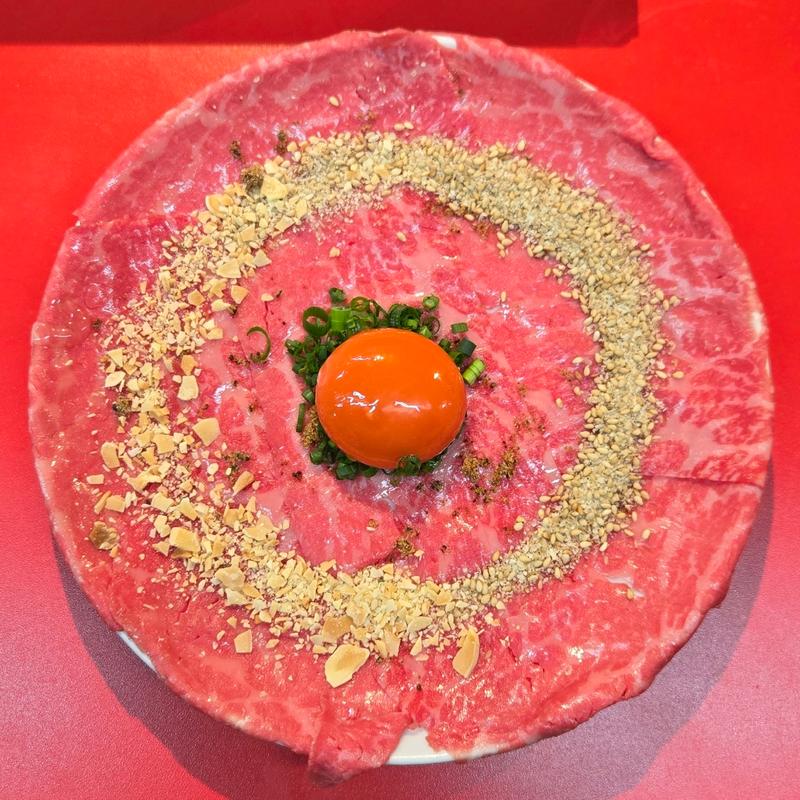 レアロースユッケ(焼肉藤もと 梅田お初天神店)