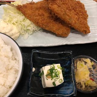 アジフライ定食