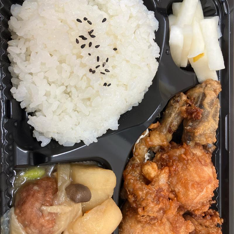 日替わりランチ　鶏唐揚げ(テイクアウト&デリ musha)