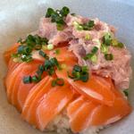 サーモン・ネギトロ丼(川野鮮魚店 鮮味)