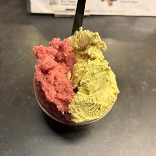 グリューワインとピスタチオのジェラート