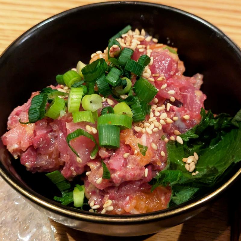 柚子味噌でなめろう(さかなや キンボシ)