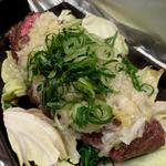 牛ハラミのネギ塩鉄板焼き(さかなや キンボシ)