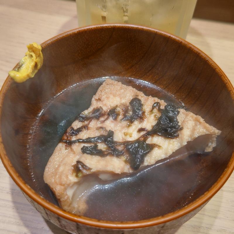 海おでん 厚揚げ(貝 刺身専門店 しらはら 関内)