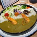 ソフトシェルシュリンプのグリーンカレー