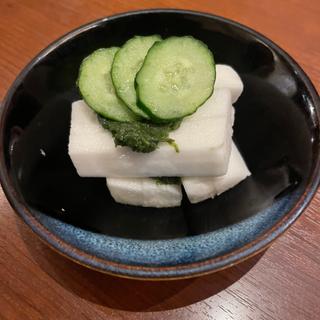 岩のりと山芋のザクザク