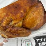 お店で焼いた丸鶏のローストチキン