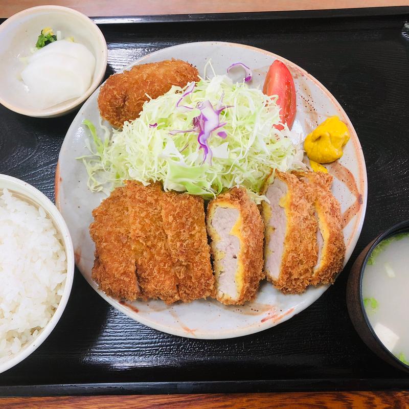 上ひれかつ定食(とんかつ竹亭 谷山店)