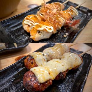 ささみ梅マヨ＆つくねチーズ焼(鳥貴族 仙台定禅寺通り店)