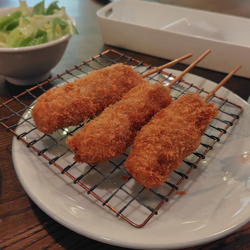 串カツ3本(甚五郎らーめん )