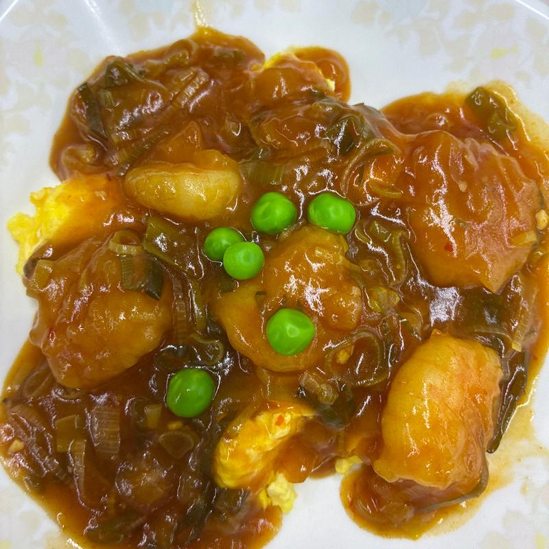 エビチリ(札幌市役所地下食堂)