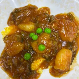 エビチリ(札幌市役所地下食堂)