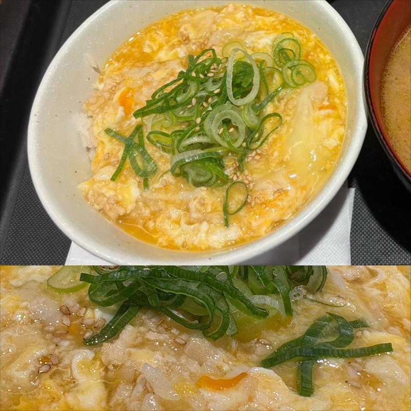 朝特・鶏そぼろたまご丼・ライス小盛(松屋 青葉台駅前店)