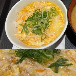 朝特・鶏そぼろたまご丼・ライス小盛(松屋 青葉台駅前店)
