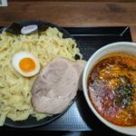 辛いとんこつマー油つけ麺（大盛り）(今田商店)