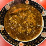 渡り蟹の餡かけ炒飯