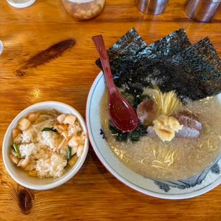 塩ラーメン、半ライス