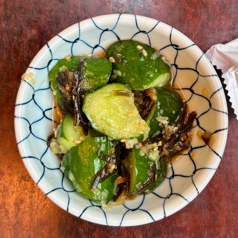塩昆布きゅうり(立呑み晩杯屋 新宿思い出横丁)