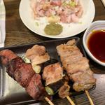 鳥たたきとレバーねぎまセセリ