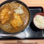 鶏から揚げ カレー南蛮そば(立ちそば処 杜)