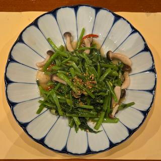 空芯菜のにんにく炒め(中菜Labo. 朝陽)