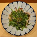 空芯菜のにんにく炒め(中菜Labo. 朝陽)