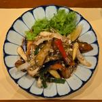 野菜いっぱいの油淋ザンギ(中菜Labo. 朝陽)