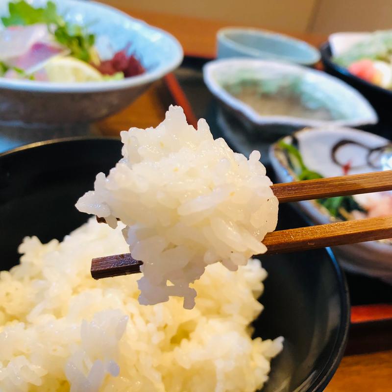 伊佐米_刺身付き天ぷら定食(和食 みち潮)