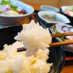 伊佐米_刺身付き天ぷら定食