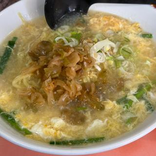 ニラ玉ザーサイラーメン