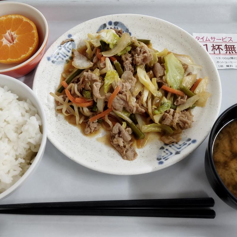 B定食(肉野菜炒め)(葛飾区役所　食堂 )