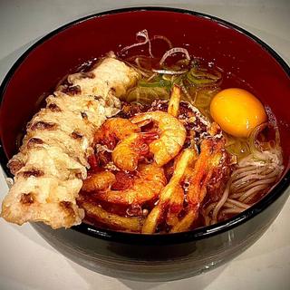 天ぷら玉子そば ちくわ天