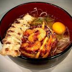 天ぷら玉子そば ちくわ天