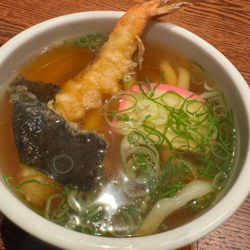 ミニ天ぷらうどん(伝統自家製麺 いけや食堂)