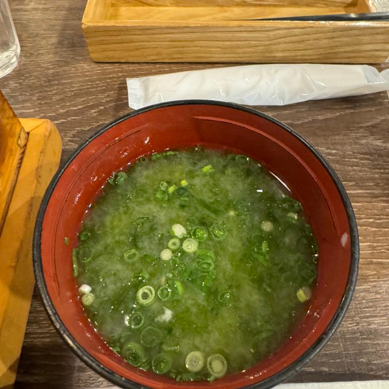 アオサの味噌汁(A定食)(土佐わら焼き 龍神丸 西神中央店)