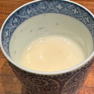 鏑のすり流しのコンソメスープ