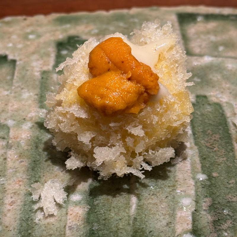 白子のカツの雲丹のせ(レストレ)