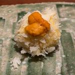 白子のカツの雲丹のせ(レストレ)