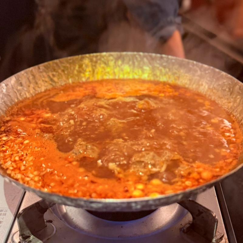 トマトベースニンニク強め出汁しゃぶ(BAR 風跡)