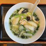 あおさ入り海老塩あんかけラーメン(家常菜 博朱)