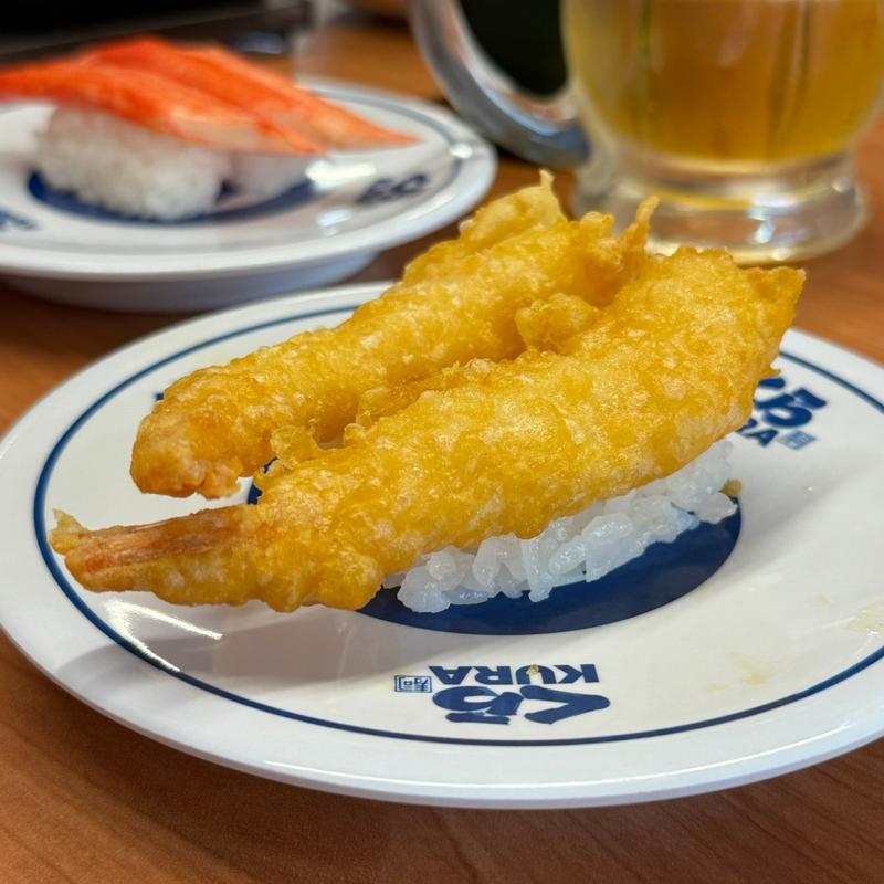 えび天にぎり(くら寿司 今池駅前店)