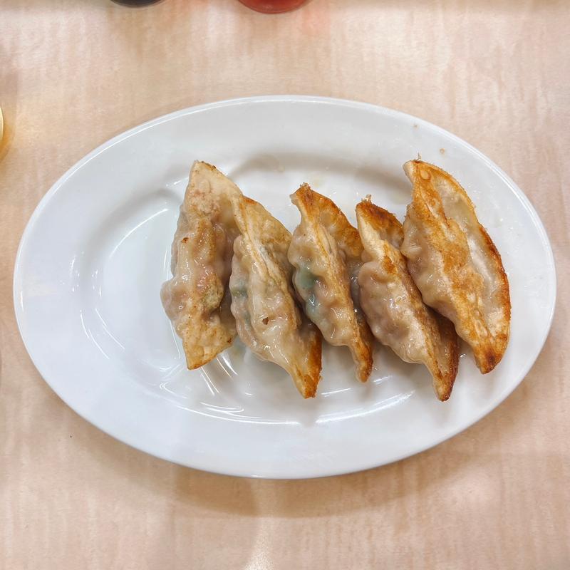 皮も手作り餃子(5個)(食堂 七彩)