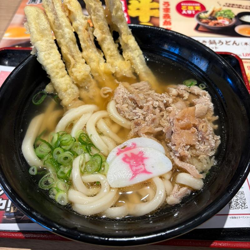 かしわごぼ天5本うどん(資さんうどん相模大野店)