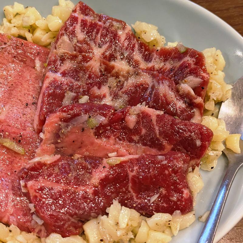 ニンニク上ハラミ(川崎焼肉 肉小僧 はなれ)