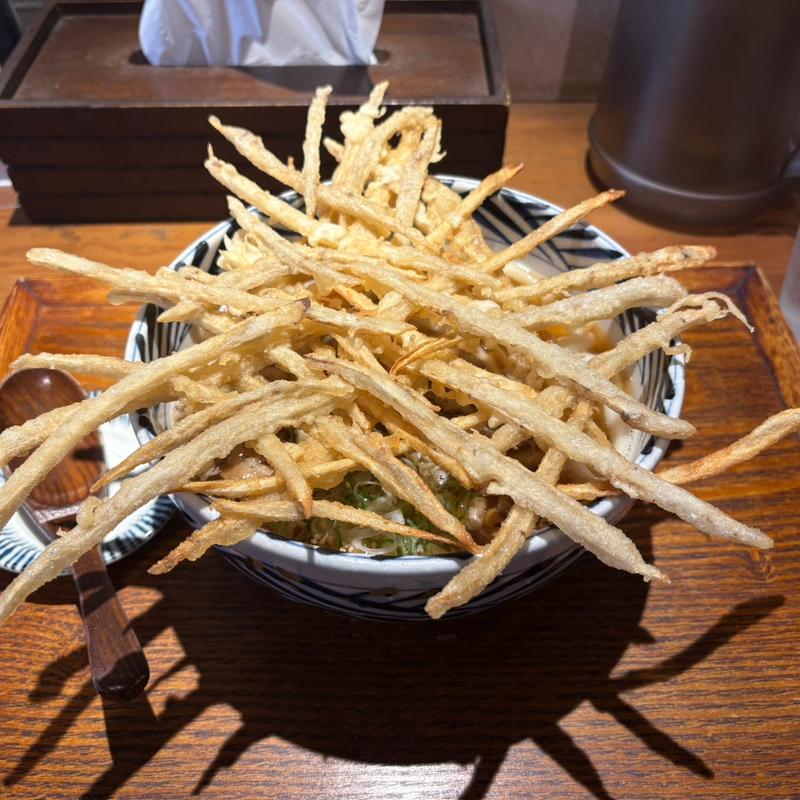 ゴボウ天うどん(増田うどん)